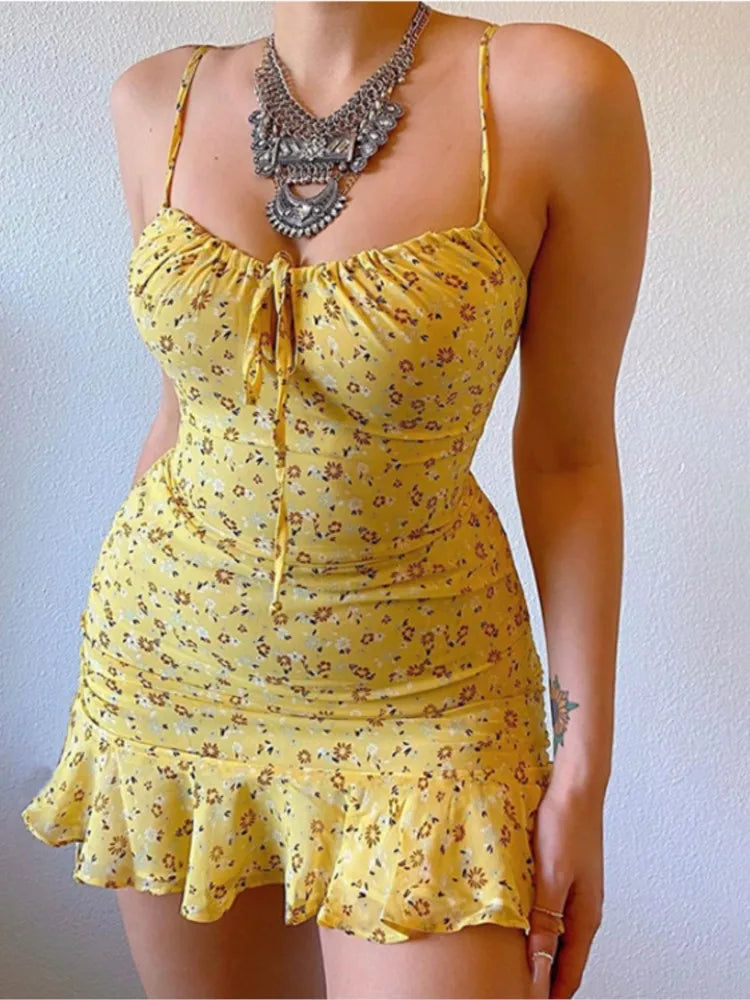 Vestido Sexy e Romântico Floral